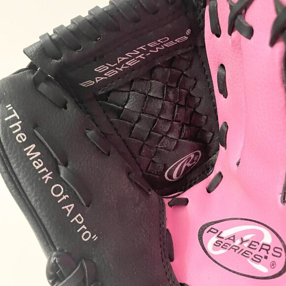 Rawlings Baseball Glove Youth Players Series PL10PB 10 Inch Pink - Picture 6 of 12
